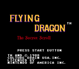 Flying Dragon - The Secret Scroll (USA)